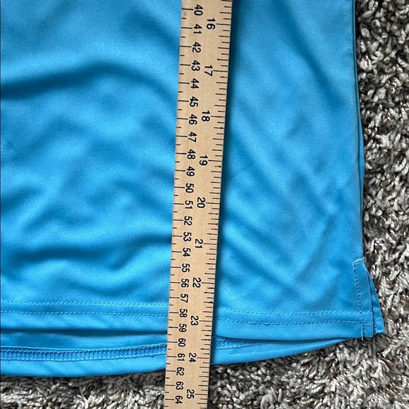 NWT SANTINY Women's Golf Shirt Collared V-Neck Blue in Size S - Picture 9 of 11